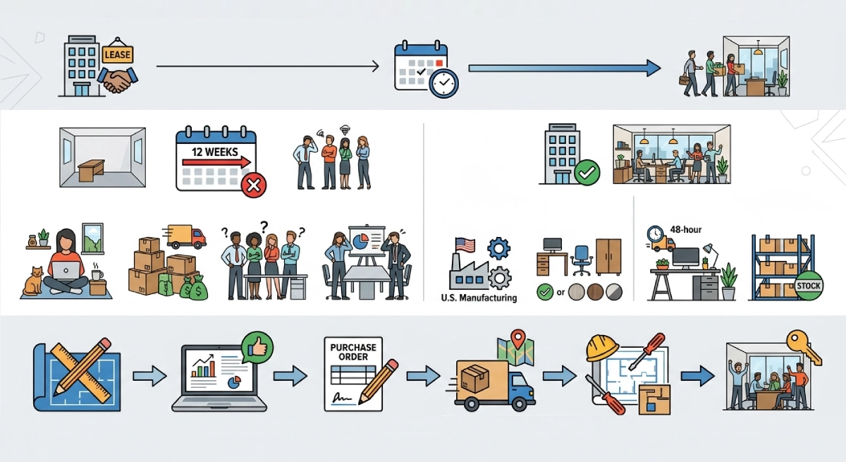 Fast shipping infographic